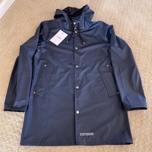 Stutterheim Stockholm Lightweight Raincoat Navy